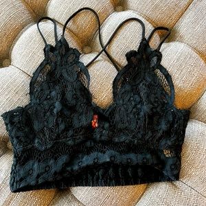 Strappy lace bralette